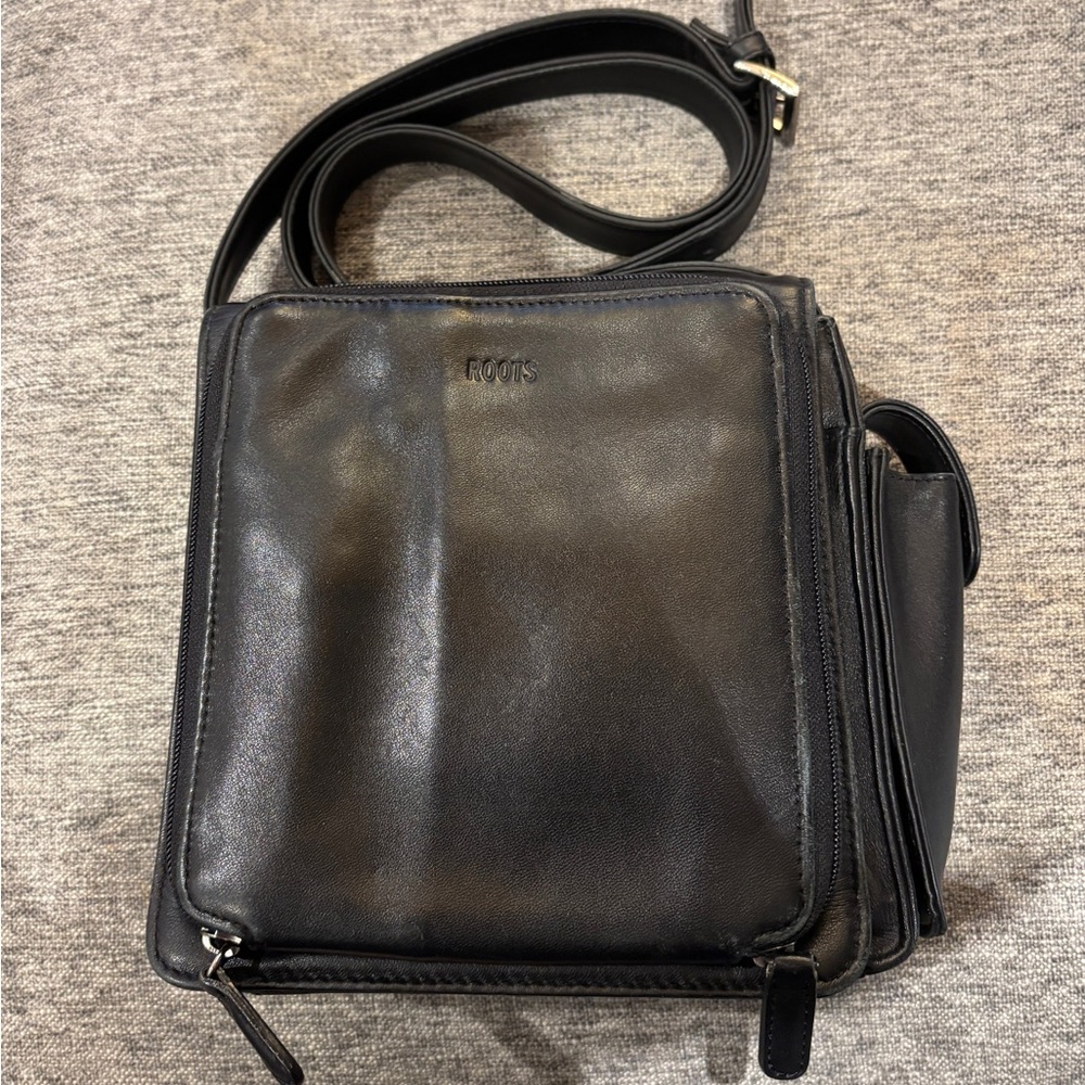 Vintage Roots Unisex Crossbody Mini Messenger Bag with Multiple Pockets/Storage